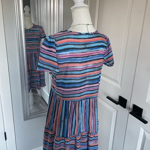 Multicolor Striped Dress - Picture 3 of 4